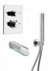 Morgana Thermostatic  Mixer With Glass Spout And Shower Head