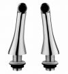 Long Bath Pillars Pair (Chrome)