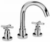Tubos 3 Hole Basin Mixer  With Swivel Spout and Pop Up Waste